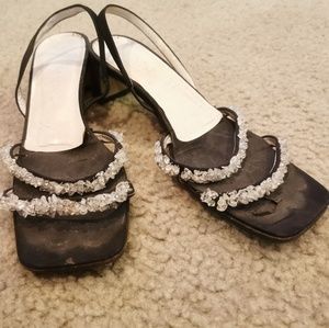 Vintage Bottega Veneta black classical sandals